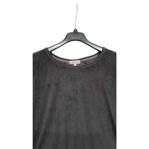 PJ Salvage Lounge plus size 3x Grey Oh My Velour Top Ribbed Cuff sleepwe… - Picture 3 of 7